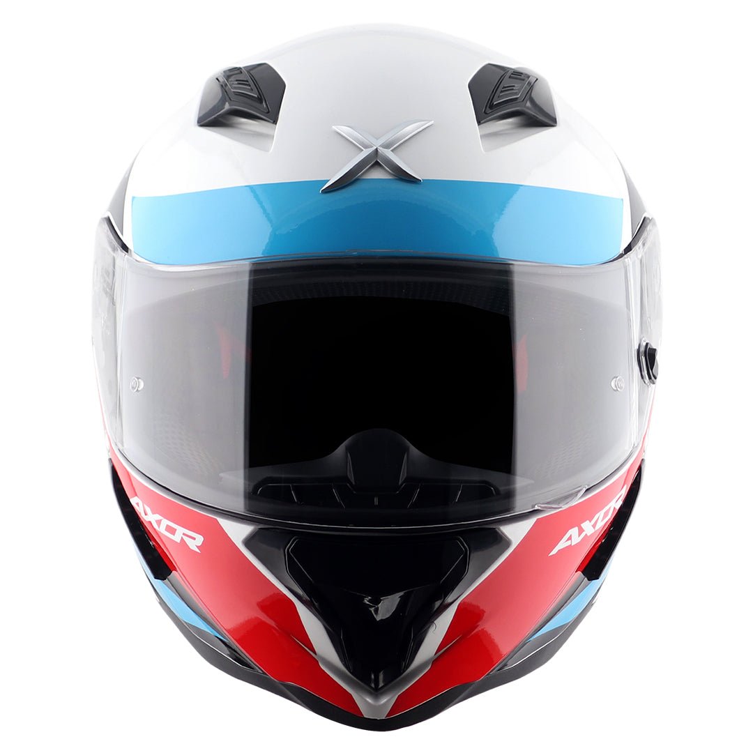 Hunter Turbo Helmet (White Red) - Image 3