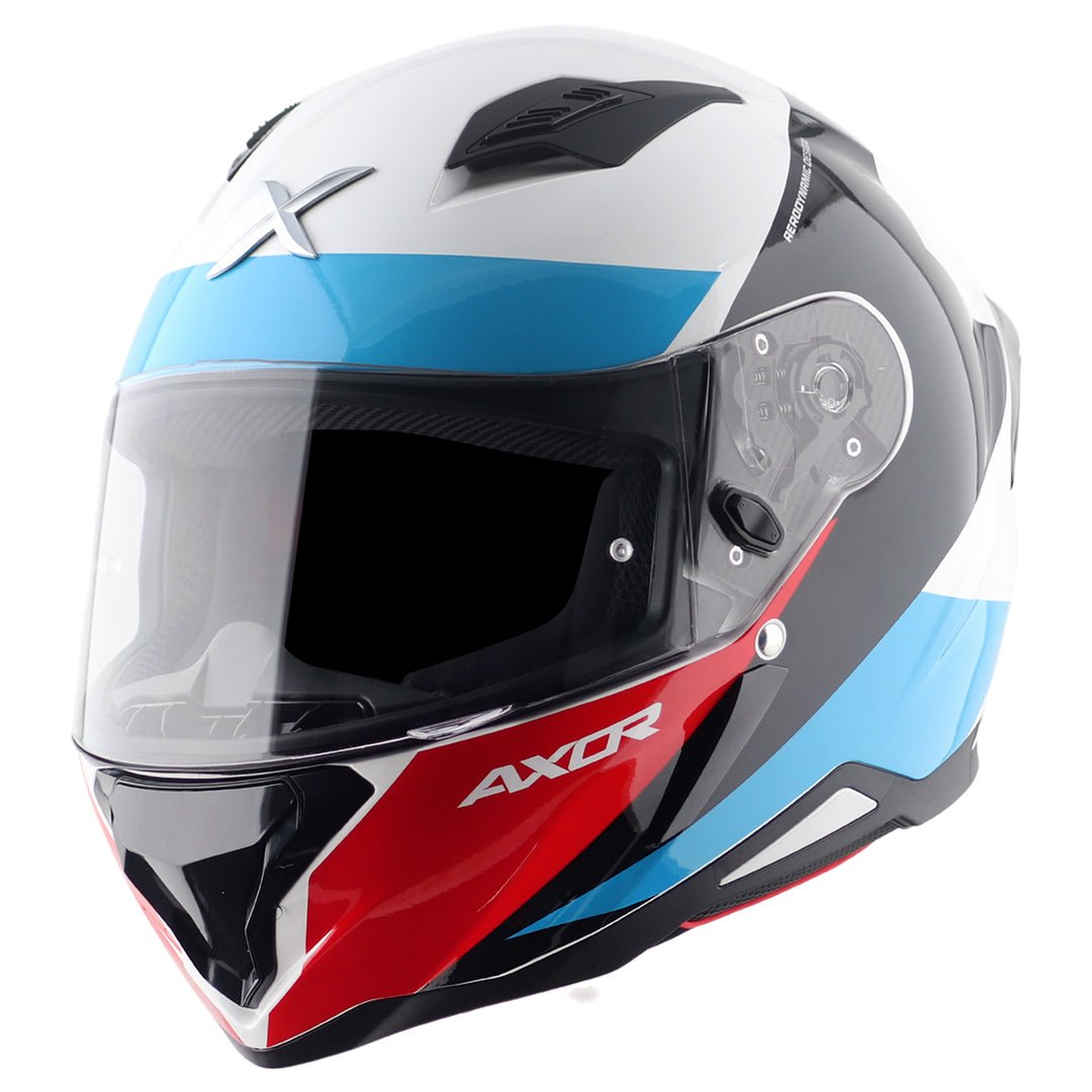 Hunter Turbo Helmet (White Red) - Image 2