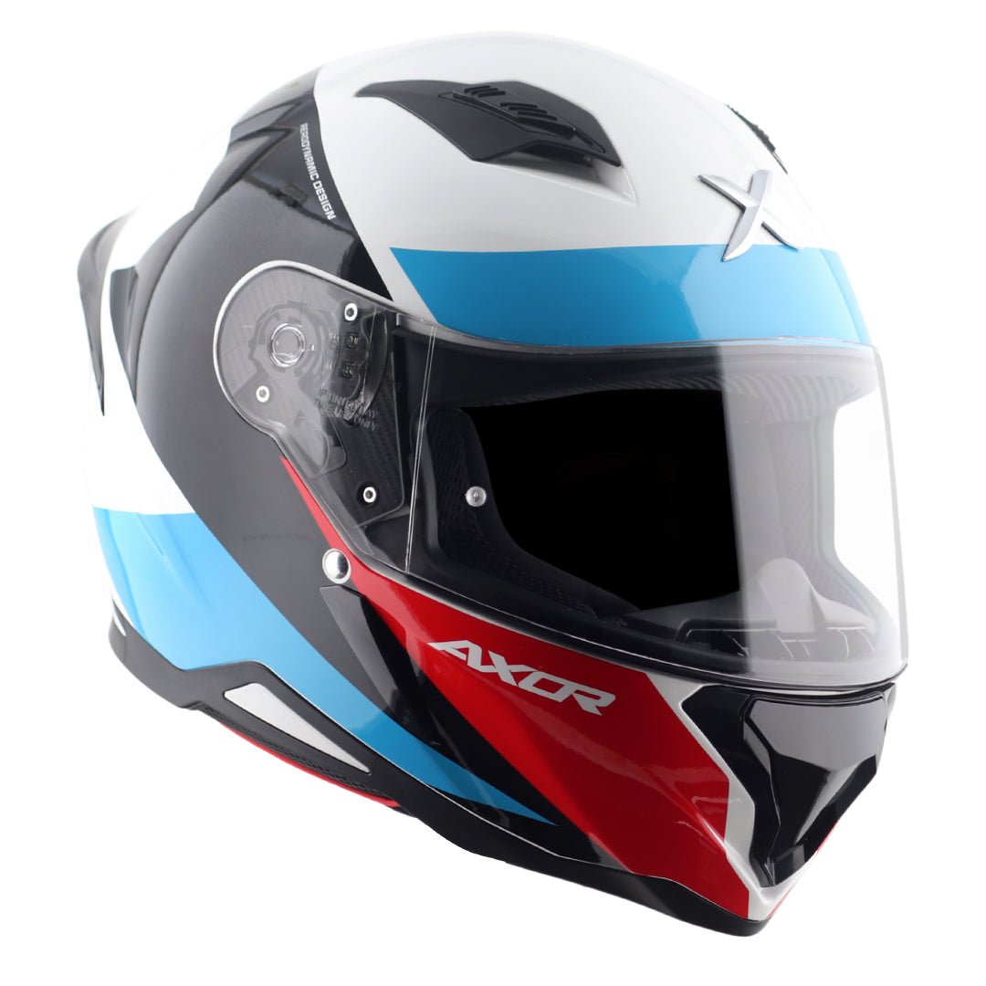 Hunter Turbo Helmet (White Red) - Image 4