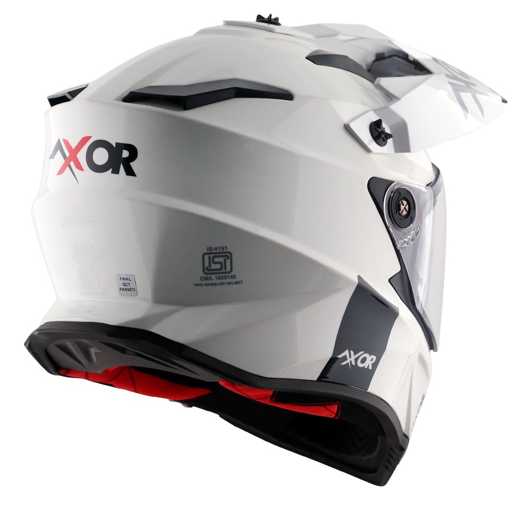 X-Cross Dual Visor Helmet (White) - Image 8