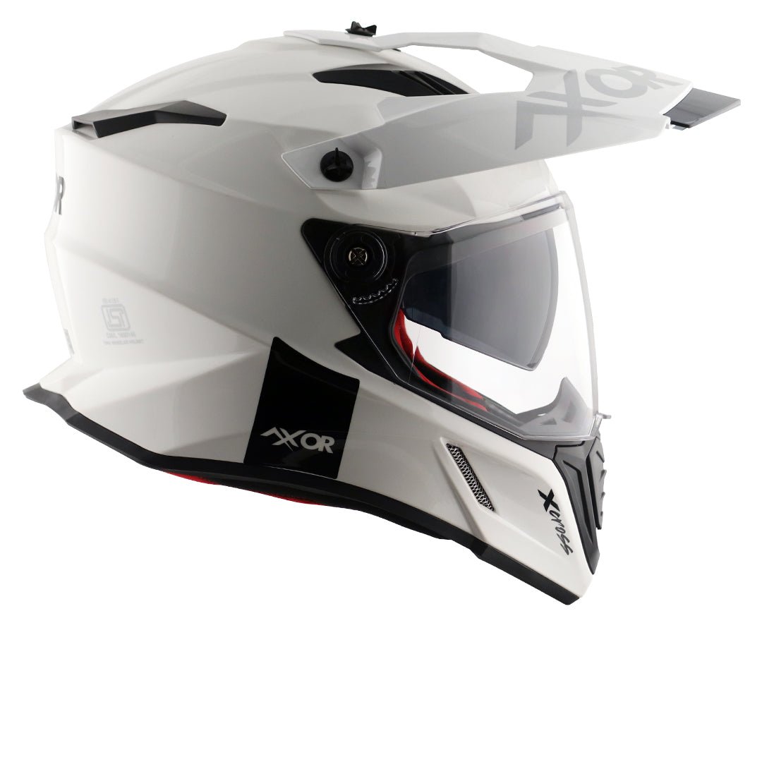 X-Cross Dual Visor Helmet (White) - Image 9