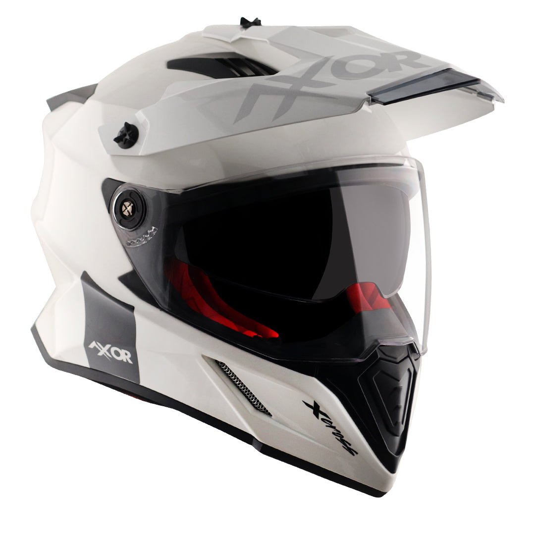X-Cross Dual Visor Helmet (White) - Image 12