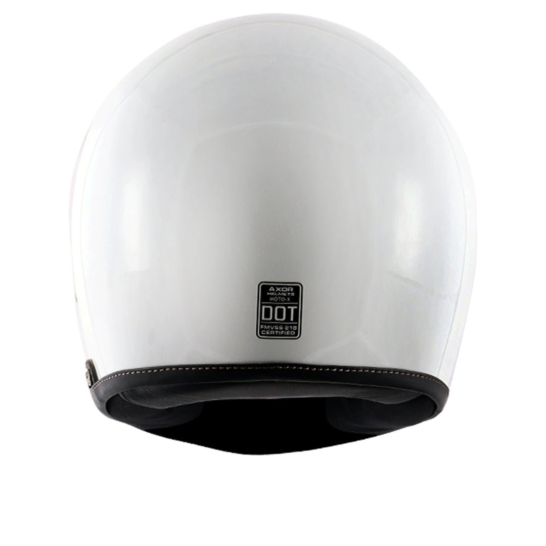 Axor Retro Moto-X Helmet (White) - Image 6