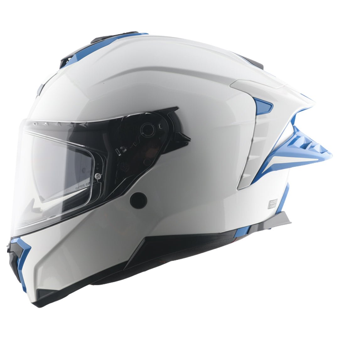 Axor Brutale Corsa Dual Spoiler Helmet (White Blue)