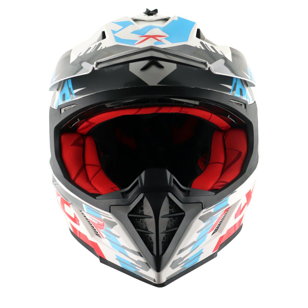 X-Cross X1 Helmet (White Red) - Image 2