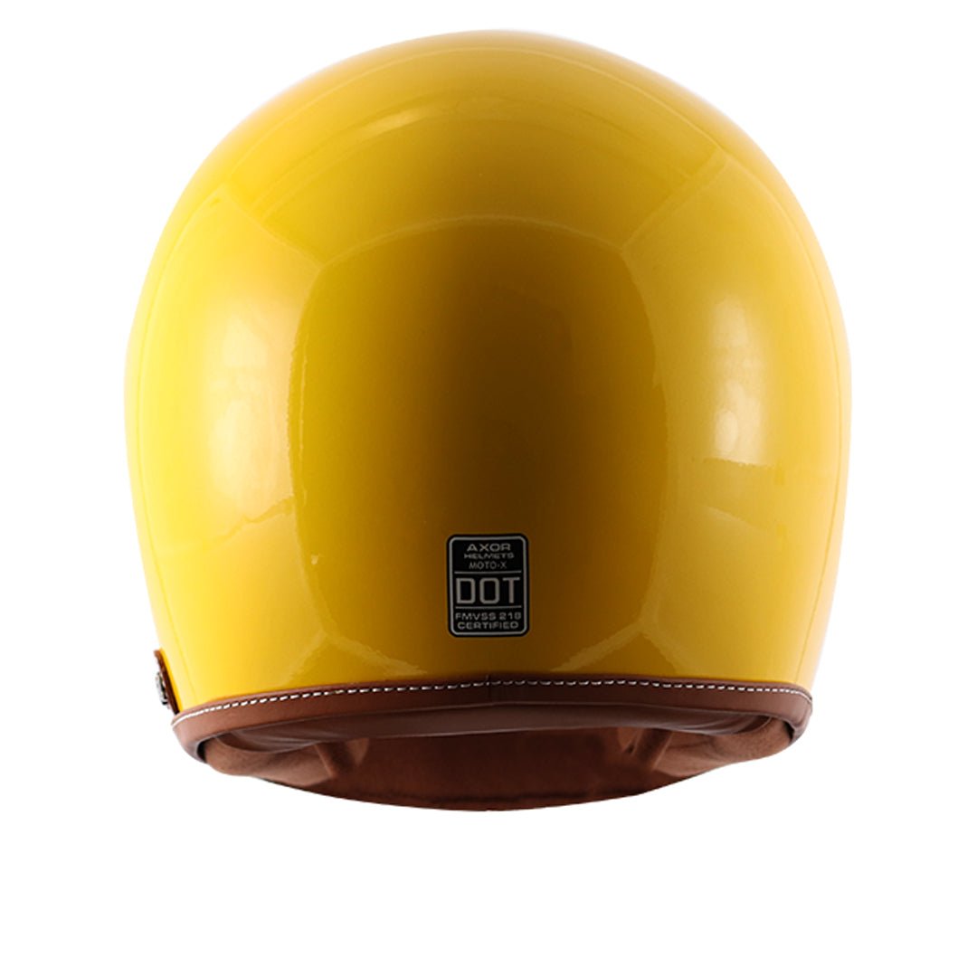 Axor Retro Moto-X Helmet (Yellow) - Image 5