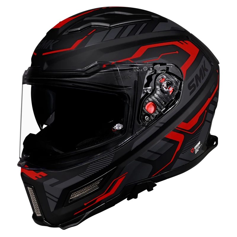 SMK AGNAR TEKTRON MATT BLACK /GREY /RED (MA263)