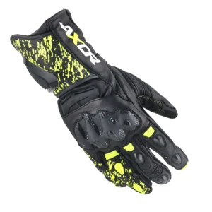 AXOR GLOVES ENZO BLACK NEON YELLOW