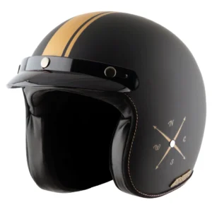 AXOR Retro Jet Euro Globe Helmet (Dull Black)