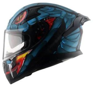 Apex Venomous Helmet (Dull Black Blue)