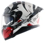 Axor Apex Hex-2 Helmet (White Blue), full face helmet